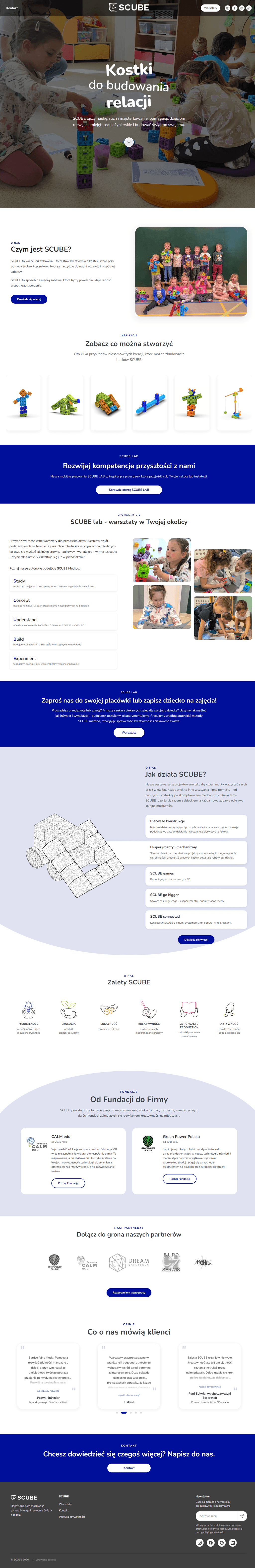 Full page layout with all sections